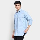 Men's 100% Cotton Casual Shirt , Light Blue, small image number null